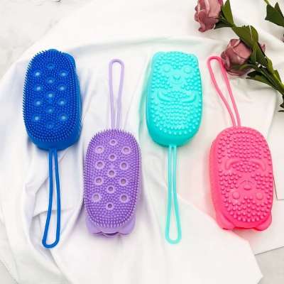 Hedgehog Body Massage Scrub Silicone Bubble Bath Brush Scrubber